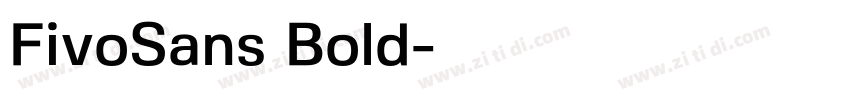 FivoSans Bold字体转换